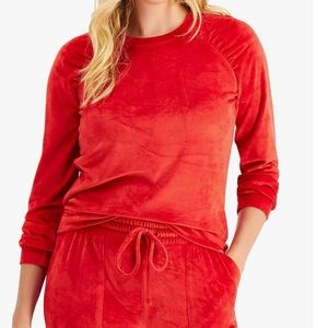 Charter Club Red Velvet Shirt-XS